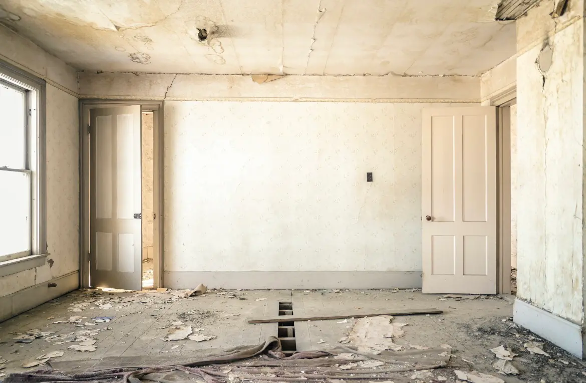 Waste disposal crew managing a cleanout project in Lutherville